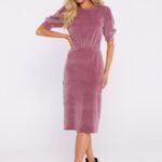 Robe Fourreau Midi Chic Manches Longues 6