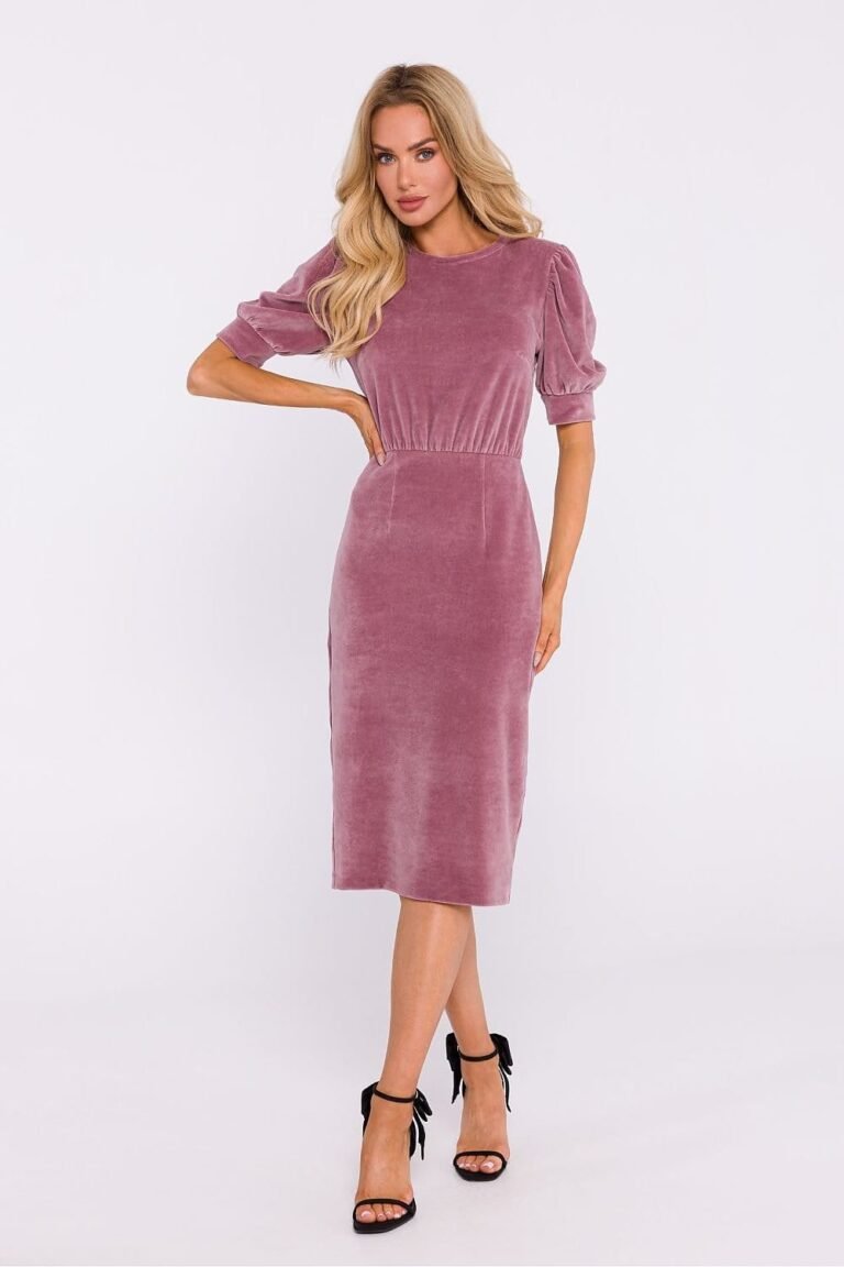 Robe Fourreau Midi Chic Manches Longues 6