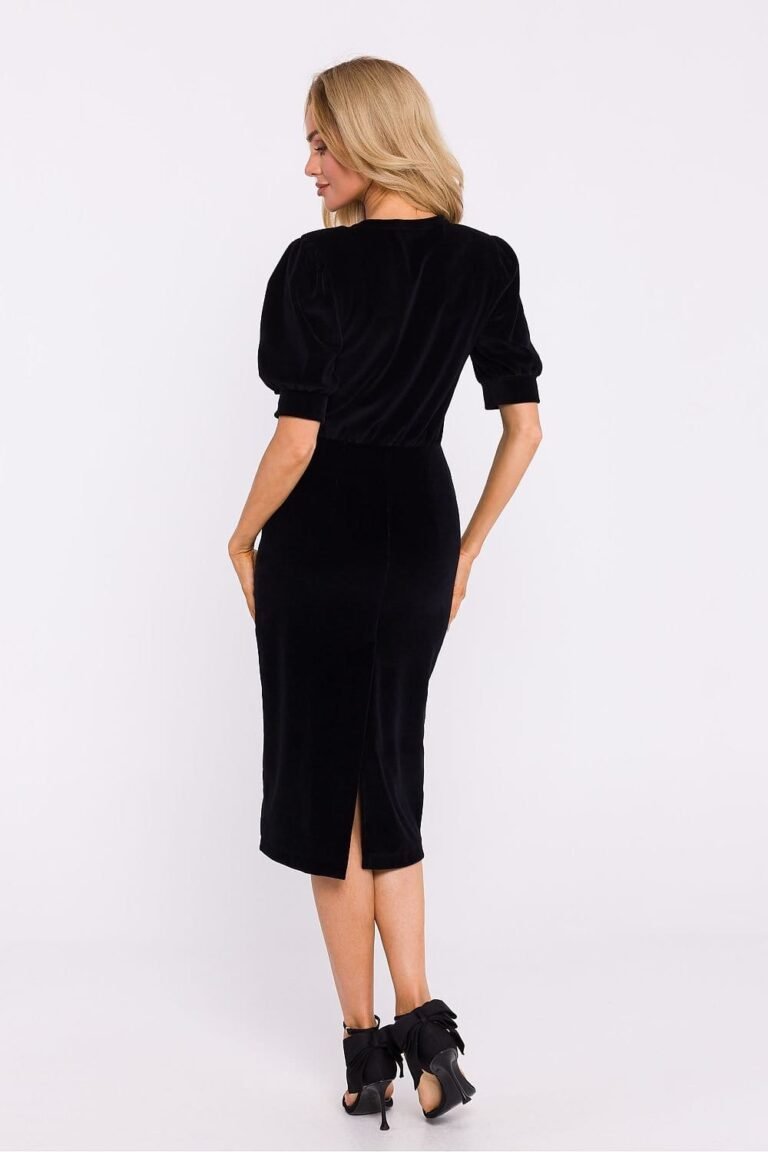 Robe Fourreau Midi Chic Manches Longues 8