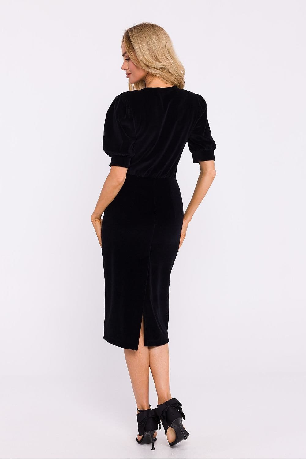 Robe Fourreau Midi Chic Manches Longues 8