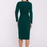Robe Fourreau Midi Manche Longue