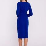 Robe Fourreau Midi Manche Longue 2