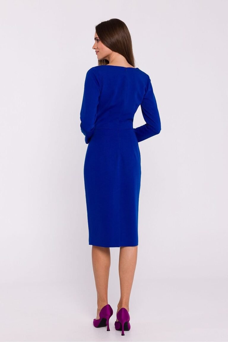 Robe Fourreau Midi Manche Longue 2