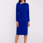 Robe Fourreau Midi Manche Longue 3