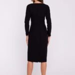 Robe Fourreau Midi Manche Longue 5