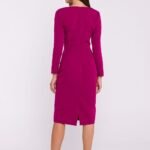 Robe Fourreau Midi Manche Longue 8