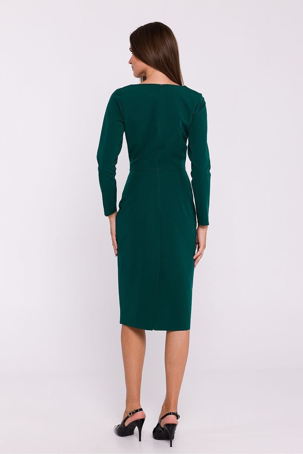 Robe Fourreau Midi Manche Longue