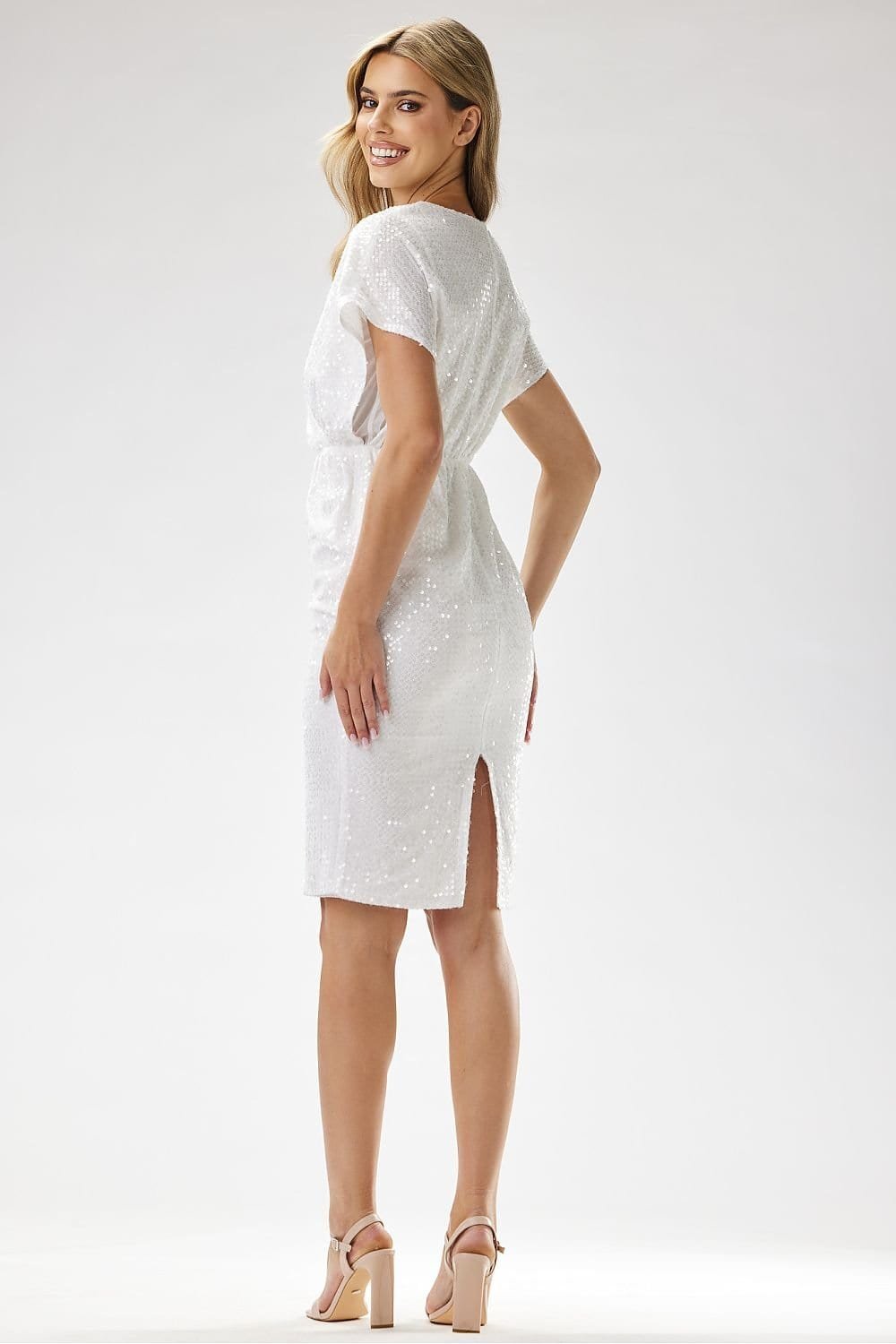 Robe Fourreau Paillette Courte