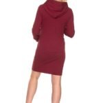 Robe Grossesse Bordeaux Courte 2