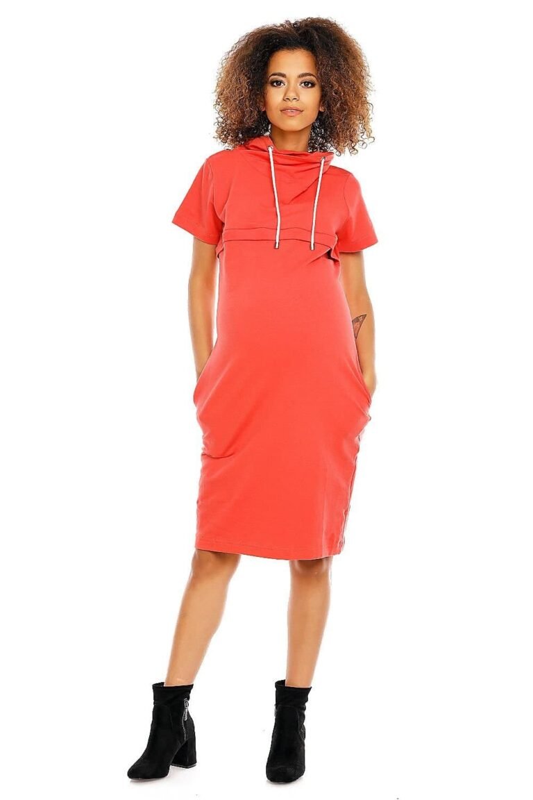 Robe Grossesse Casual Rouge