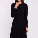 Robe Habillee Chic Manches Longues Noir S