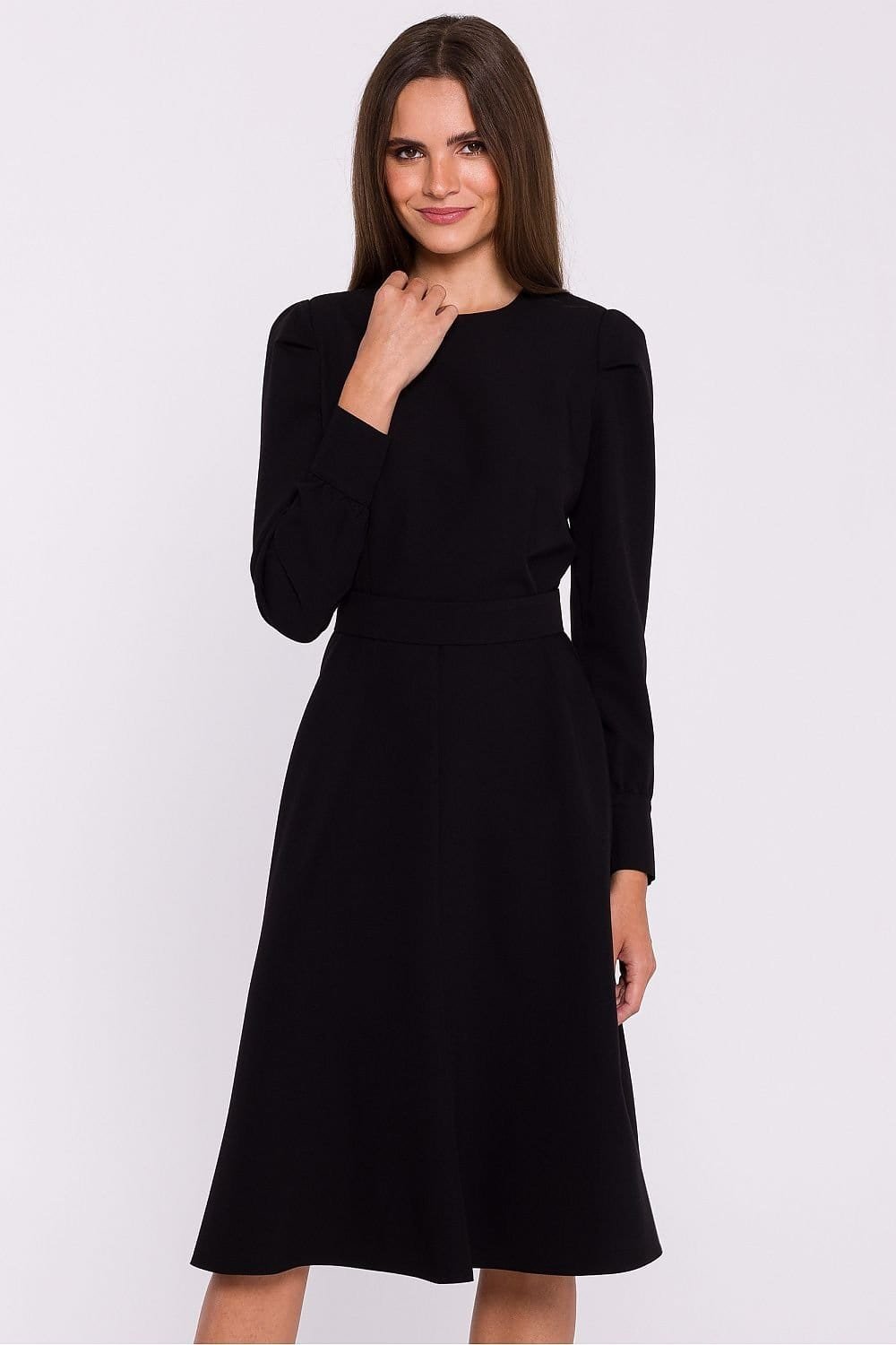 Robe Habillee Chic Manches Longues Noir S