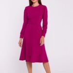 Robe Habillee Chic Manches Longues Violet S