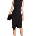 Robe Habillee Midi Sans Manches Noir S