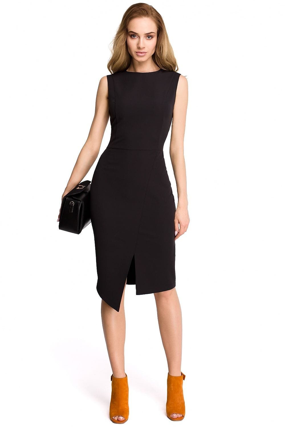 Robe Habillee Midi Sans Manches Noir S