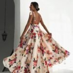Robe Invitee Au Mariage Fleurie Longue Dos Nu