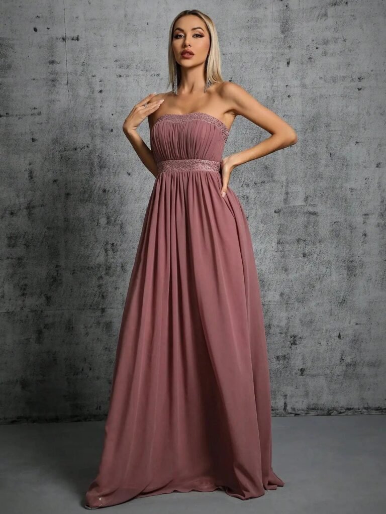 Robe Invitee De Mariage Chic Longue 4