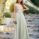 Robe Invitee De Mariage Chic Longue Vert Sauge 32