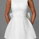Robe Invitee De Mariage Courte Dos Nu 3