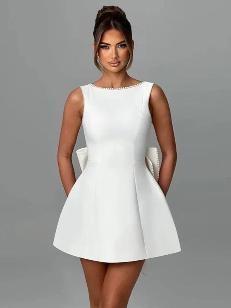 Robe Invitee De Mariage Courte Dos Nu