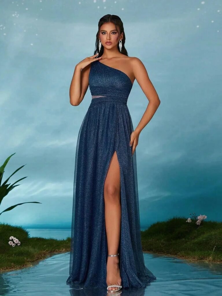 Robe Invitee De Mariage Epaule Denudee 3