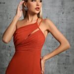 Robe Invitee De Mariage Fendue Fluide Chic 4