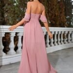Robe Invitee De Mariage Fluide Asymetrique
