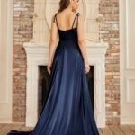 Robe Invitee De Mariage Vert Emeraude 7