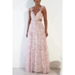 Robe Invitee Mariage Boheme Fleurie Rose S