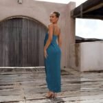 Robe Invitee Mariage Chic Bleu Canard