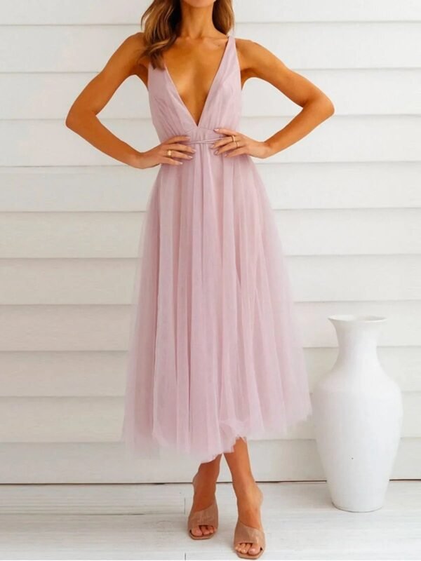 Robe Invitee Mariage Dos Nu Evasee