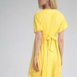 Robe Jaune Courte Casual