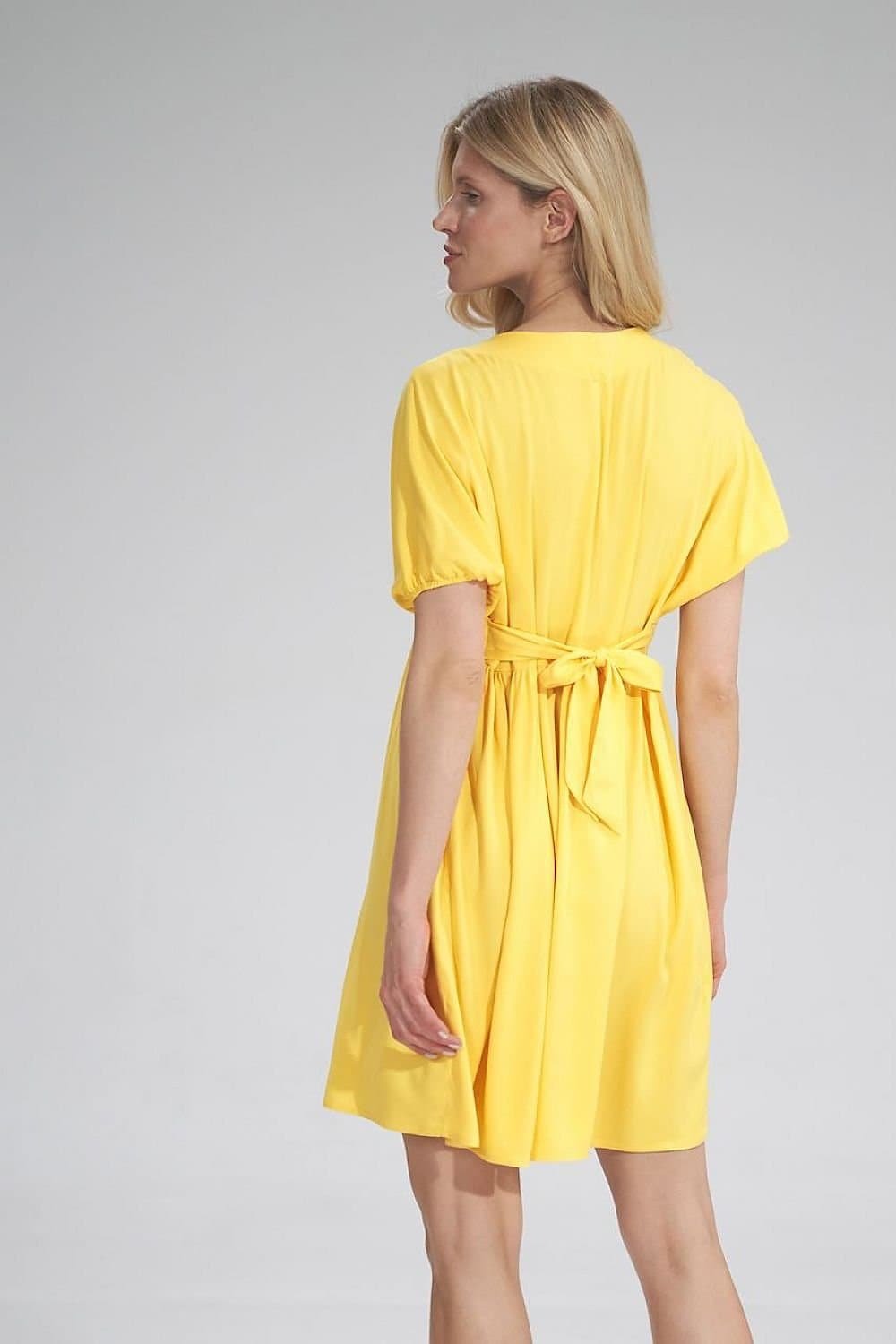 Robe Jaune Courte Casual