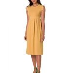 Robe Jaune Midi Casual S