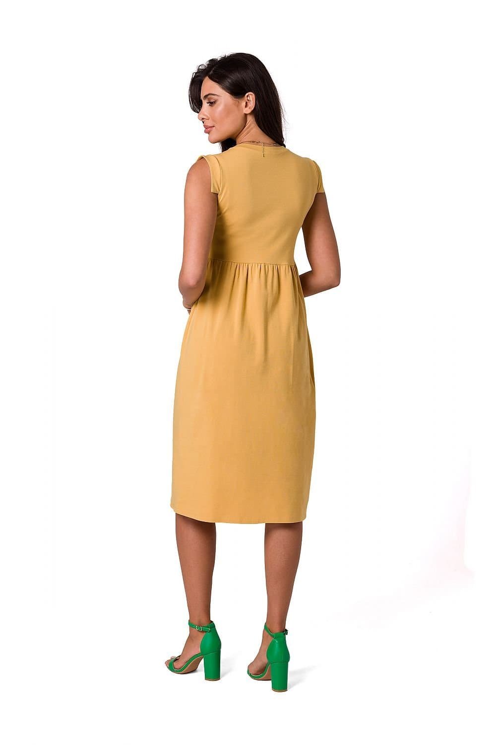 Robe Jaune Midi Casual
