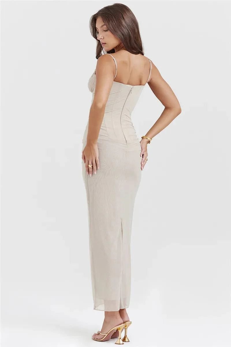 Robe Longue A Bretelles Spaghetti 5