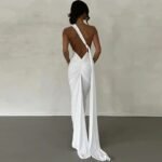 Robe Longue Dos Nu Chic Blanc S