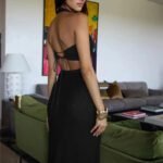 Robe Longue Drapee Sophistiquee 2