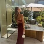 Robe Longue Drapee Sophistiquee 5