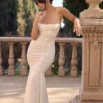 Robe Longue En Dentelle Blanche