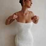 Robe Longue En Dentelle Blanche 4