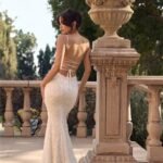 Robe Longue En Dentelle Blanche Blanc S
