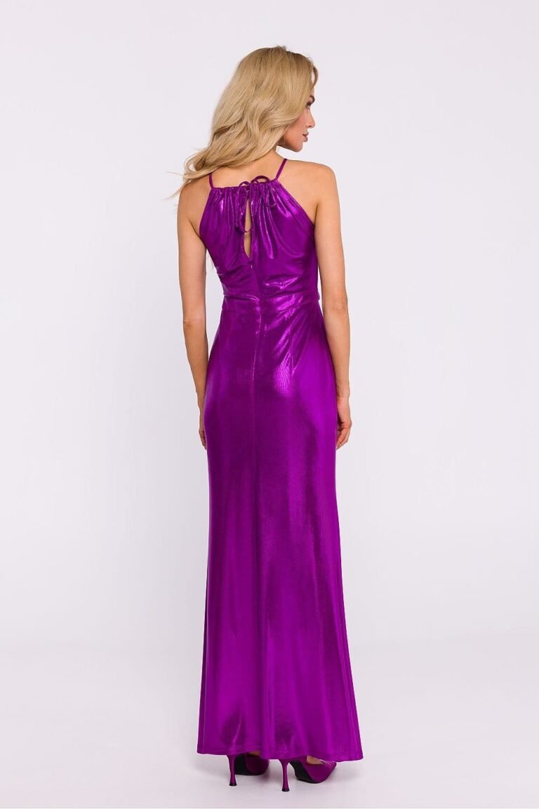 Robe Longue Fendue Metalissee 4