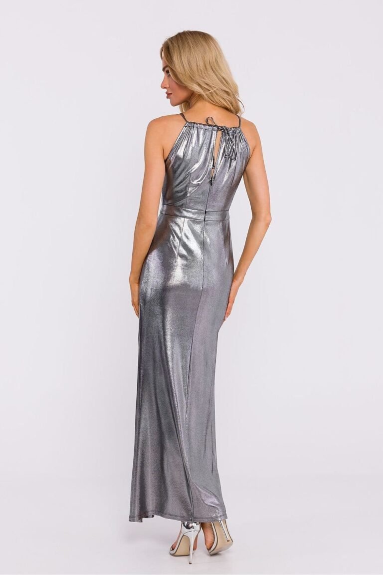 Robe Longue Fendue Metalissee 6