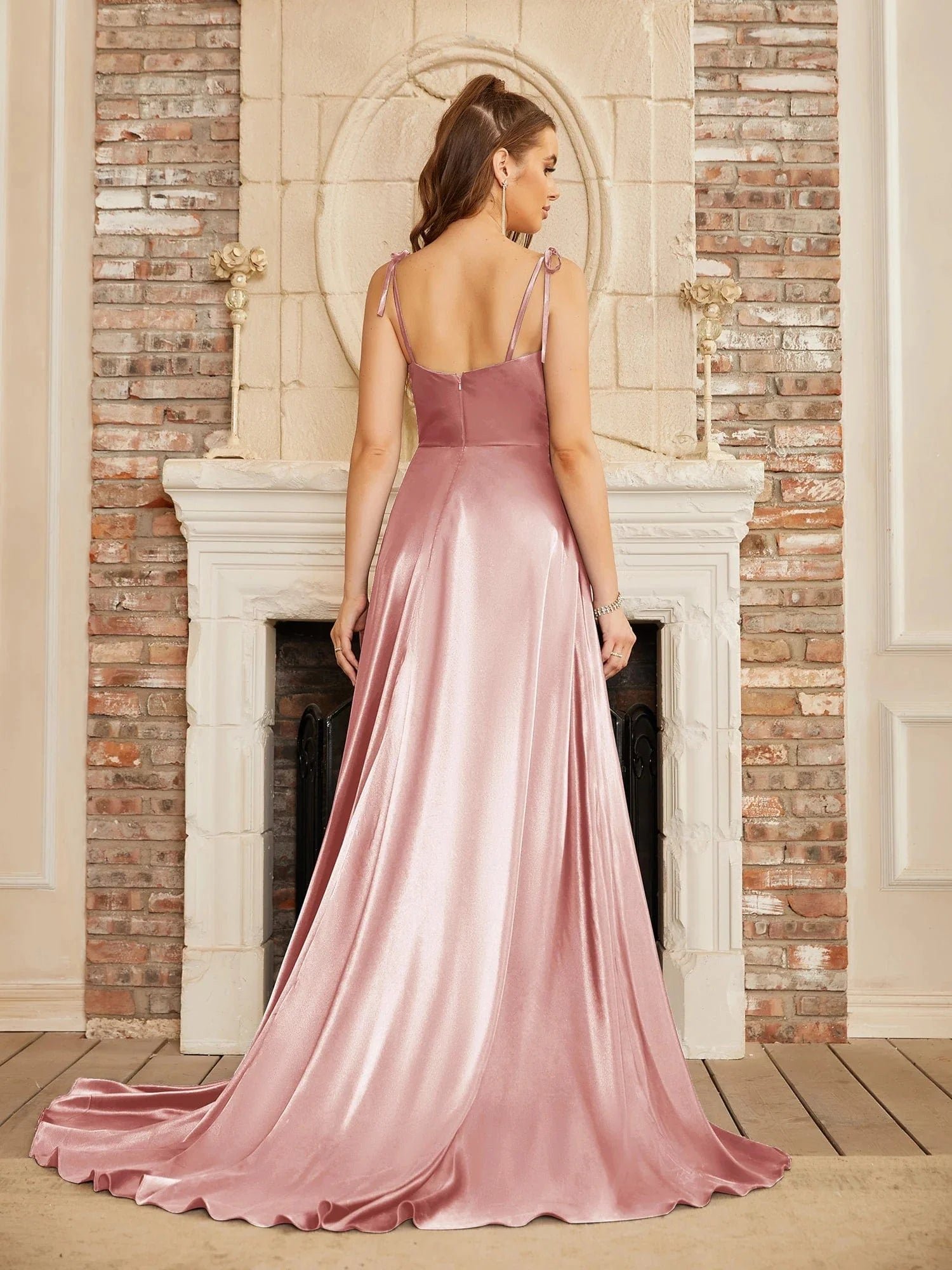 Robe Longue Invitee De Mariage Fendue 4