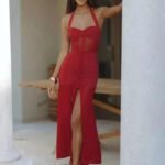 Robe Longue Transparente Fendue Sans Manches