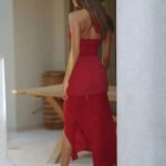 Robe Longue Transparente Fendue Sans Manches 5