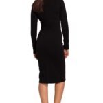 Robe Midi Moulante Manches Longues