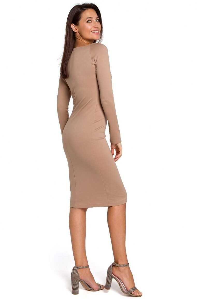 Robe Midi Moulante Manches Longues 2