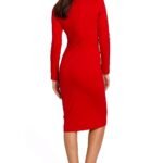 Robe Midi Moulante Manches Longues 6